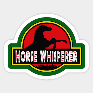 Horse Whisperer Dinosaurs Parody T-shirt Cute Gift Sticker